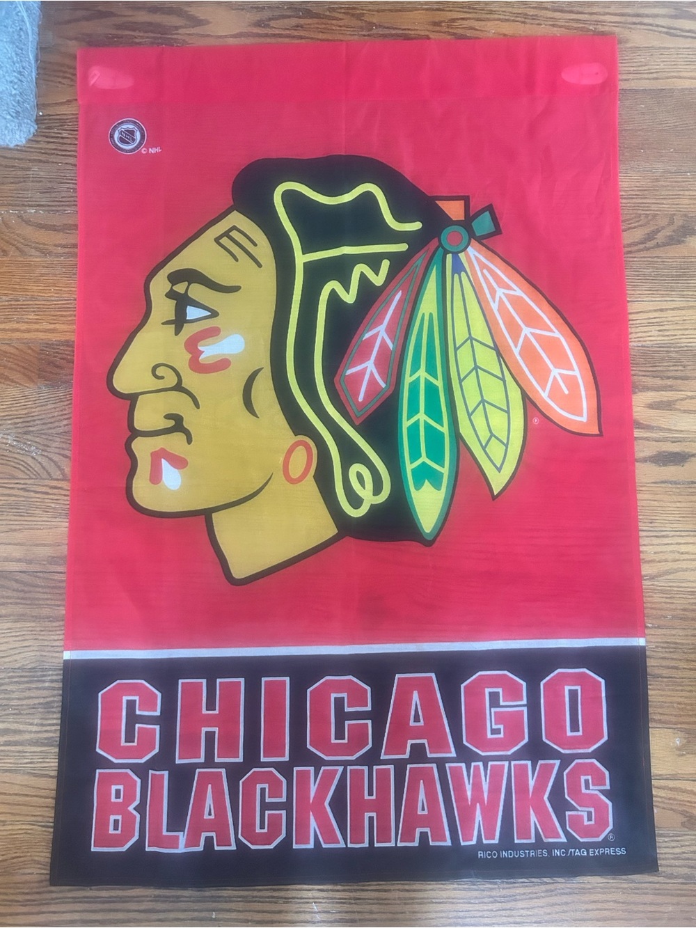 Chicago Blackhawks Logo Banner - Red